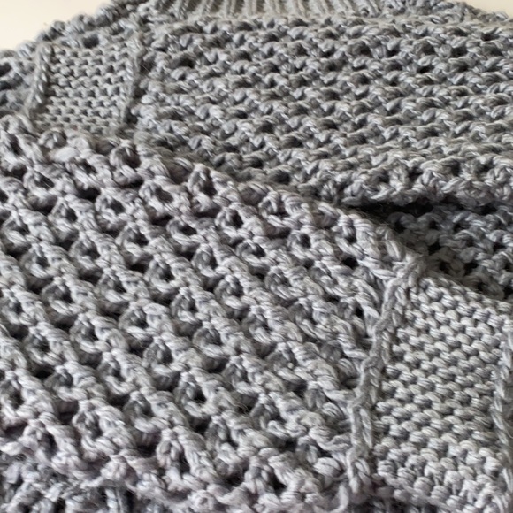 NWT Sweater grey DAXI  chunky knit very cool sweater sz M - Picture 6 of 10